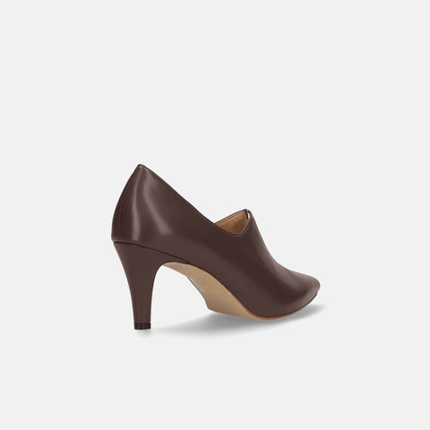 2025AW：フロント スリット ブーティ（7235）ブラウン/mamian（マミアン）