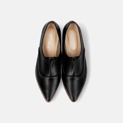 予約：2026SS：厚底ドレスシューズ（4774）ブラック