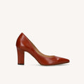 ラストワン50%OFF：ポインテッドトゥ パンプス（m81001）ブリックレッド/mamian（マミアン）